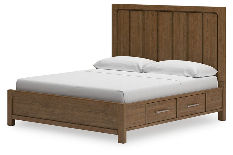 Cabalynn Light Brown Panel Storage Bedroom Set from Ashley - DMV Furniture