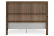 Cabalynn Light Brown California King Panel Bed with Storage from Ashley - DMV Furniture