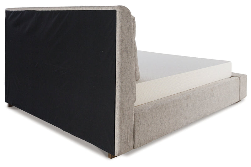 Cabalynn Light Brown California King Upholstered Bed from Ashley - DMV Furniture