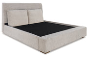 Cabalynn Light Brown California King Upholstered Bed from Ashley - DMV Furniture