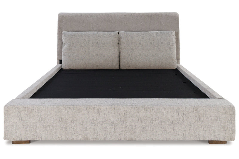 Cabalynn Light Brown California King Upholstered Bed from Ashley - DMV Furniture
