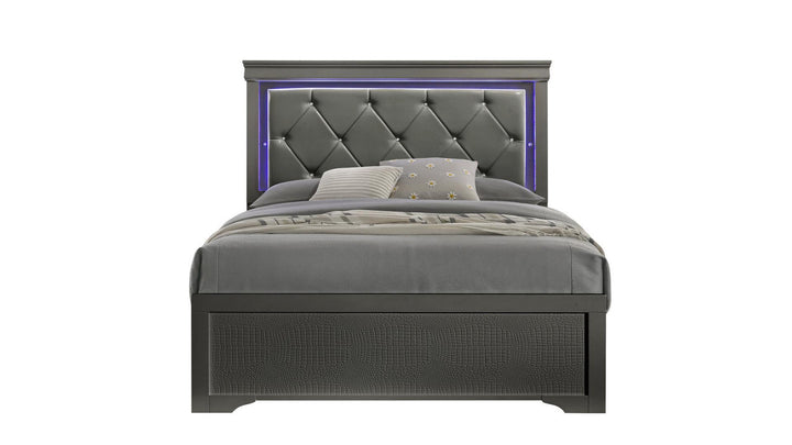 Blaze Bedroom Set Collection In Gray