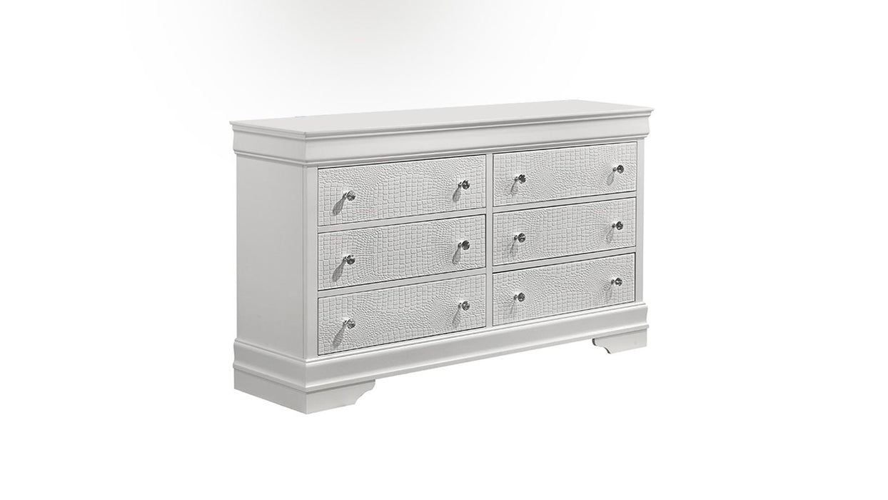 Blaze 6-Drawer Wood Veneer Dresser