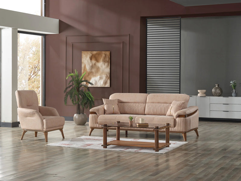 Beta Convertible Sofa Beige
