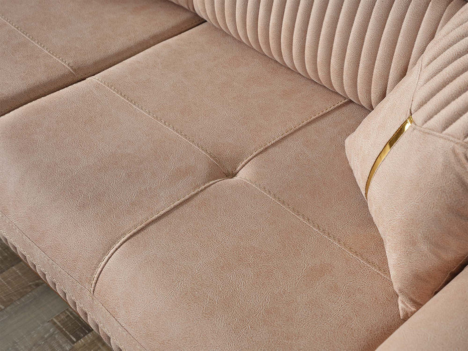Beta Convertible Loveseat Beige