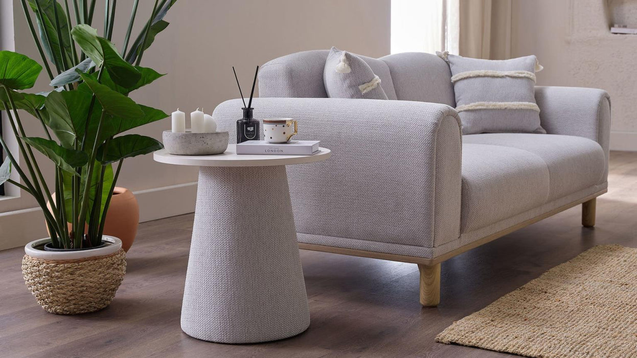 Boheems Cream Sofa And Loveseat