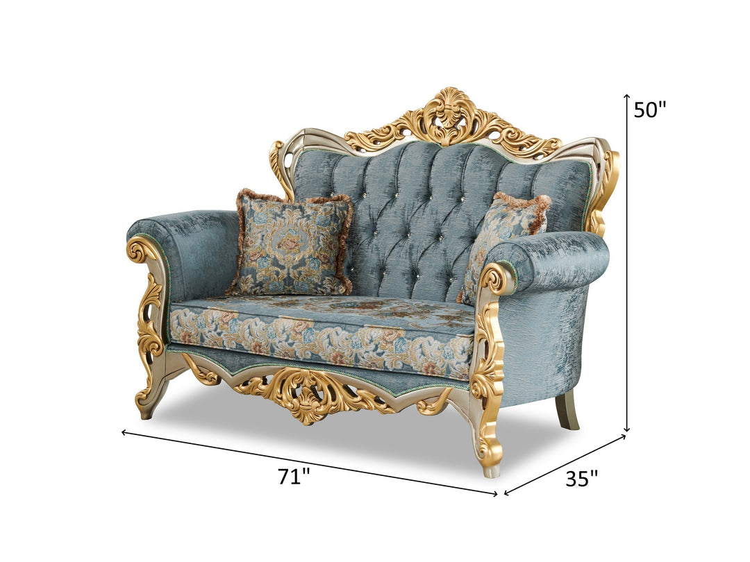 Buse 71" Wide Tufted Traditional Loveseat