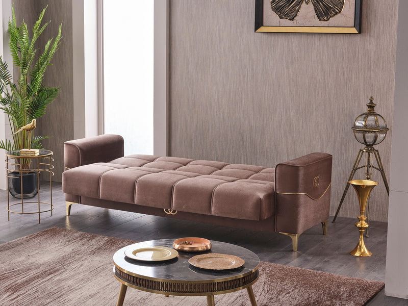 Clara 90" Wide Square Arm Convertible Sofa