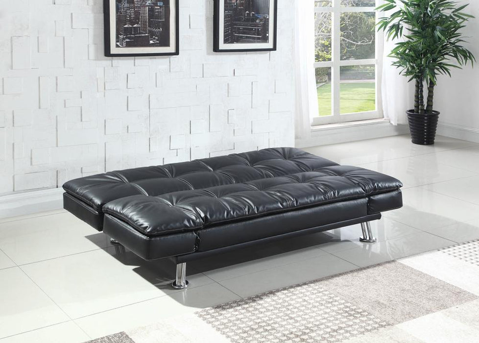 Dilleston Tufted Back Upholstered Sofa Bed Grey