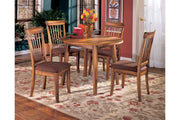 Berringer Rustic Brown Dining Table and 4 Chairs -  Ashley - DMV Furniture