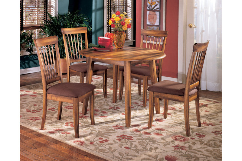 Berringer Rustic Brown Dining Table and 4 Chairs -  Ashley - DMV Furniture
