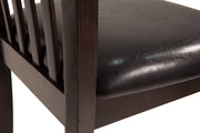 Hammis Dark Brown Dining Table and 4 Chairs -  Ashley - DMV Furniture