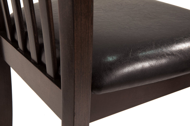 Hammis Dark Brown Dining Table and 4 Chairs -  Ashley - DMV Furniture