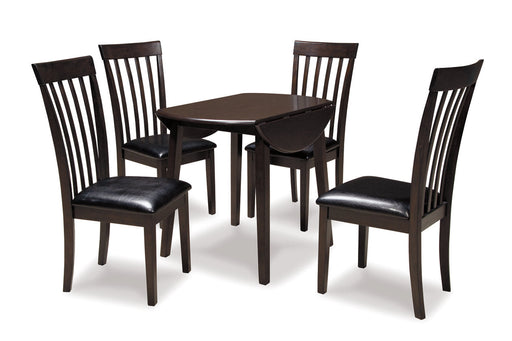 Hammis Dark Brown Dining Table and 4 Chairs -  Ashley - DMV Furniture
