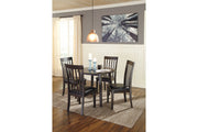 Hammis Dark Brown Dining Table and 4 Chairs -  Ashley - DMV Furniture