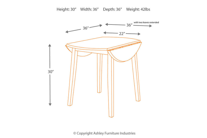 Hammis Dark Brown Dining Table and 4 Chairs -  Ashley - DMV Furniture