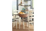 Woodanville Cream/Brown Dining Table with 4 Chairs -  Ashley - DMV Furniture