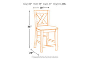 Caitbrook Gray Counter Height Dining Table and 4 Barstools -  Ashley - DMV Furniture