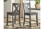 Caitbrook Gray Counter Height Dining Table and 4 Barstools -  Ashley - DMV Furniture