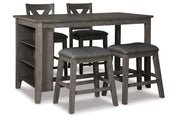 Caitbrook Gray Counter Height Dining Table and 4 Barstools -  Ashley - DMV Furniture