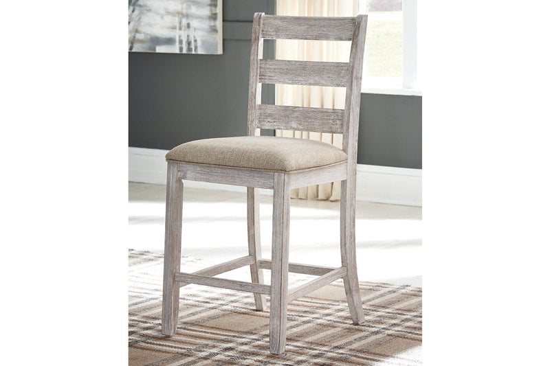 Skempton Two-tone Counter Height Dining Table and 6 Barstools -  Ashley - DMV Furniture