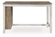 Skempton Two-tone Counter Height Dining Table and 6 Barstools -  Ashley - DMV Furniture