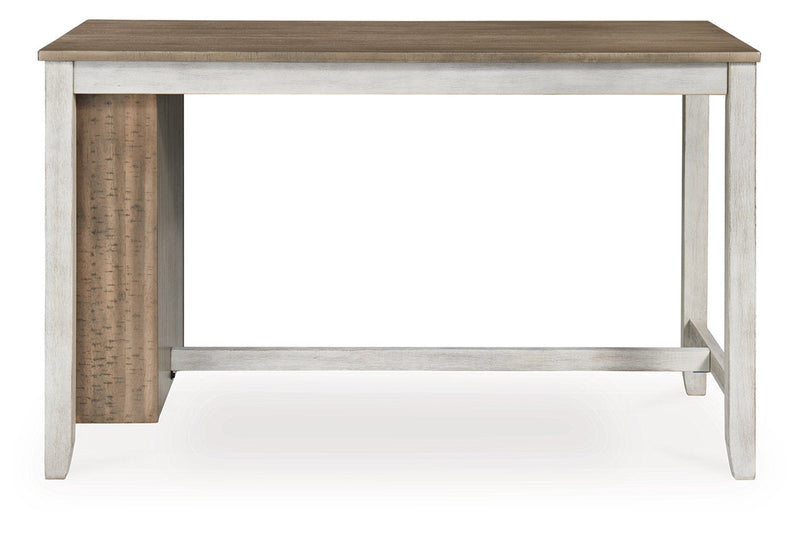 Skempton Two-tone Counter Height Dining Table and 6 Barstools -  Ashley - DMV Furniture