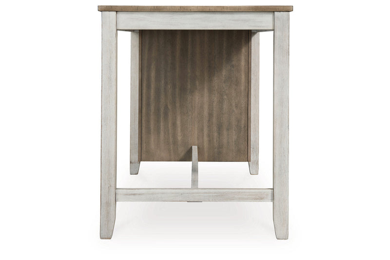 Skempton Two-tone Counter Height Dining Table and 6 Barstools -  Ashley - DMV Furniture