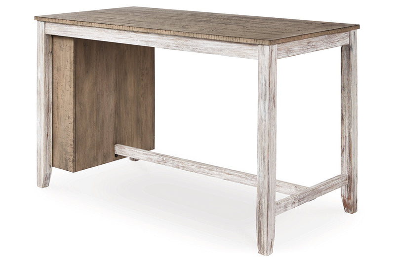 Skempton Two-tone Counter Height Dining Table and 6 Barstools -  Ashley - DMV Furniture