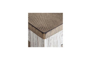 Skempton White/Light Brown Counter Height Dining Table and 4 Barstools -  Ashley - DMV Furniture