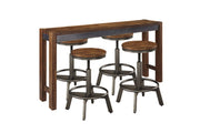 Torjin Brown/Gray Counter Height Dining Table with 4 Barstools -  Ashley - DMV Furniture