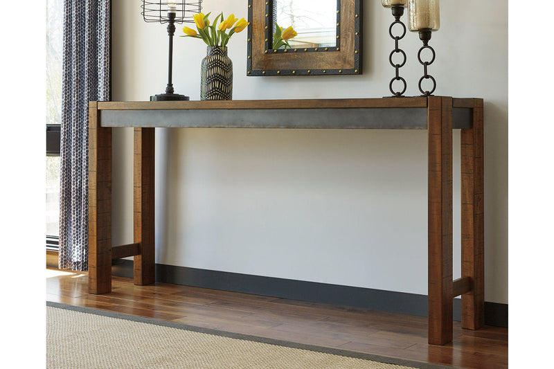 Torjin Brown/Gray Counter Height Dining Table and 2 Barstools -  Ashley - DMV Furniture