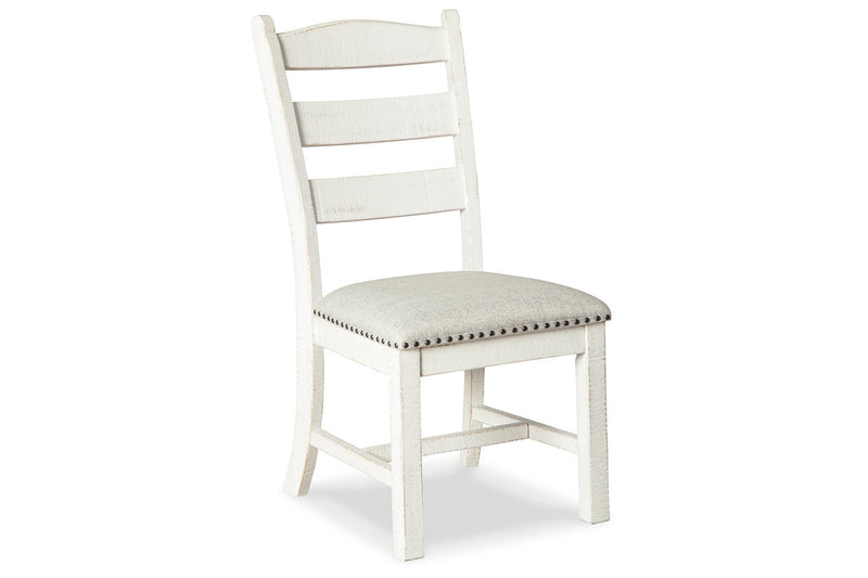 Valebeck Beige/White Dining Table and 6 Chairs -  Ashley - DMV Furniture