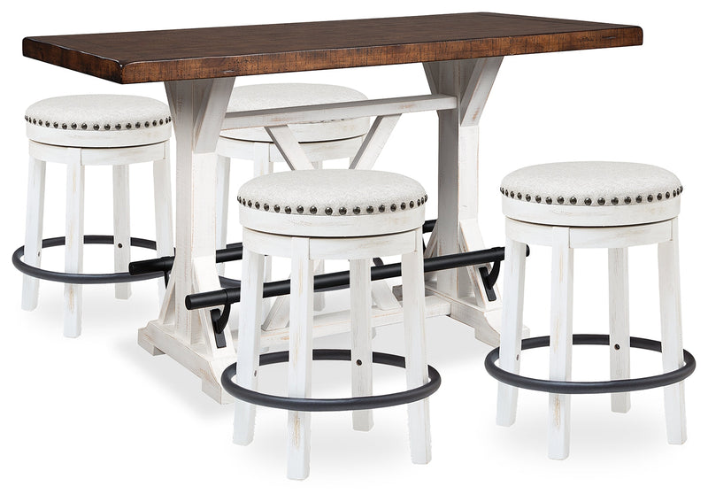 Valebeck Counter Height Dining Table and 4 Barstools from Ashley - DMV Furniture