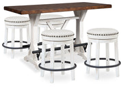 Valebeck Counter Height Dining Table and 4 Barstools from Ashley - DMV Furniture