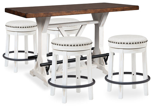Valebeck Counter Height Dining Table and 4 Barstools from Ashley - DMV Furniture