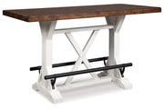 Valebeck Multi Counter Height Dining Table, 4 Barstools and Server -  Ashley - DMV Furniture