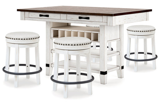 Valebeck Multi Counter Height Dining Table and 4 Barstools -  Ashley - DMV Furniture