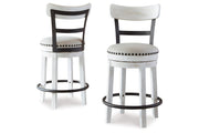 Valebeck White Counter Height Dining Table and 2 Barstools -  Ashley - DMV Furniture