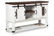 Valebeck Multi Counter Height Dining Table, 4 Barstools and Server -  Ashley - DMV Furniture