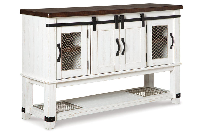 Valebeck Multi Counter Height Dining Table, 4 Barstools and Server -  Ashley - DMV Furniture