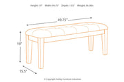 Ralene Medium Brown Dining Table and 6 Chairs and Bench -  Ashley - DMV Furniture
