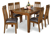 Ralene Medium Brown Dining Table and 6 Chairs -  Ashley - DMV Furniture
