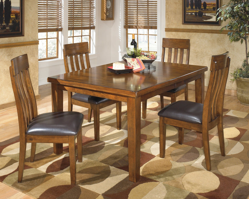 Ralene Dining Table and 4 Chairs in Medium Brown from Ashley - DMV Furniture