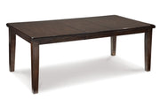 Haddigan Dark Brown Dining Table and 8 Chairs -  Ashley - DMV Furniture