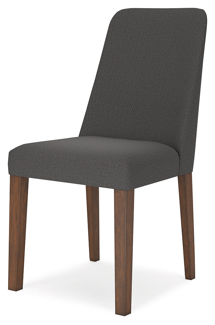 Lyncott Extension Dining Table and 4 Charcoal/Brown Chairs from Ashley - DMV Furniture