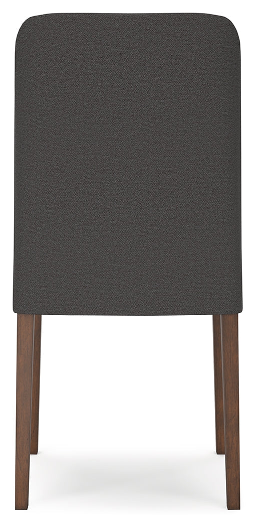 Lyncott Extension Dining Table and 4 Charcoal/Brown Chairs from Ashley - DMV Furniture