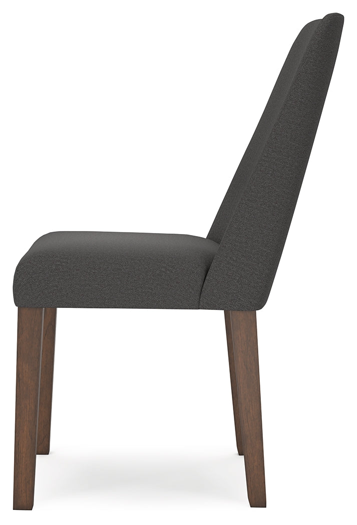 Lyncott Extension Dining Table and 4 Charcoal/Brown Chairs from Ashley - DMV Furniture