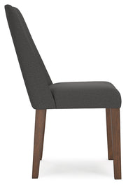 Lyncott Extension Dining Table and 4 Charcoal/Brown Chairs from Ashley - DMV Furniture