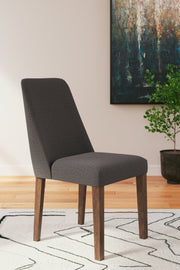 Lyncott Extension Dining Table and 4 Charcoal/Brown Chairs from Ashley - DMV Furniture